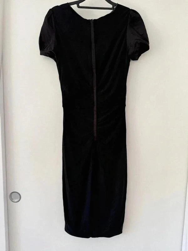 🖤 Mango Vestido Negro de Tubo por la Rodilla Talla M Chic para Fiesta y Cóctel Mujer – photo 2